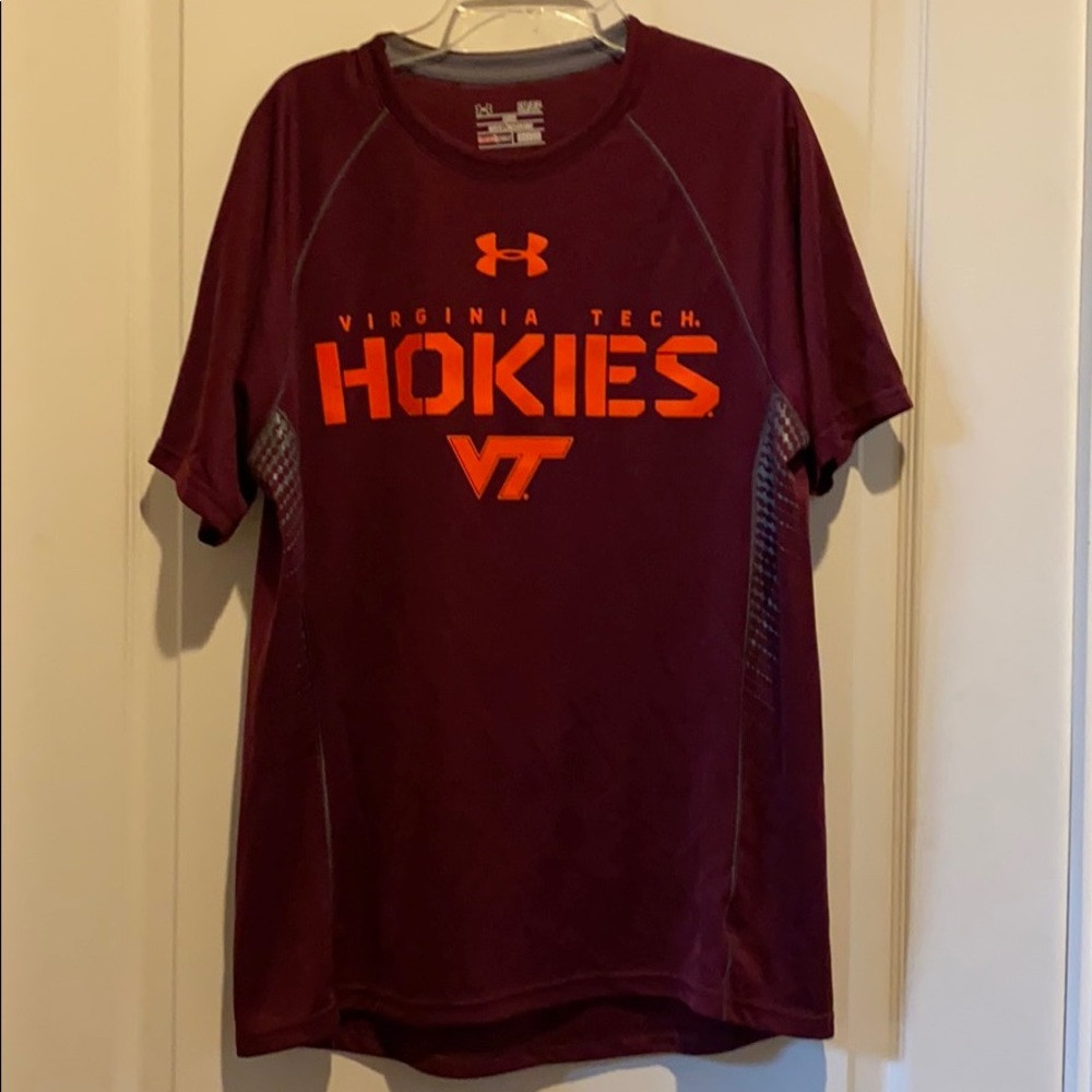 UNDER ARMOUR VT Va Tech Hokies T Shirt S NWOT